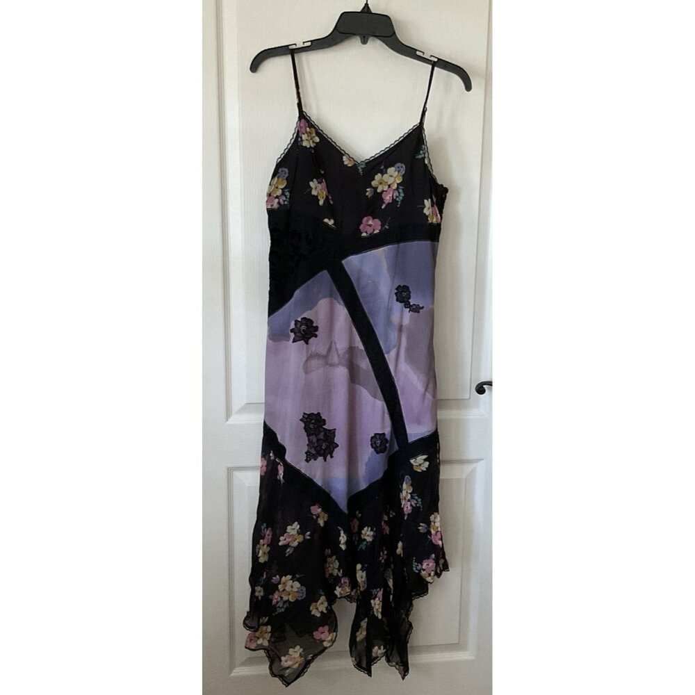 Coach Women’s Mix Print Slip Lined Dress Sleveless Small Floral Colorblock